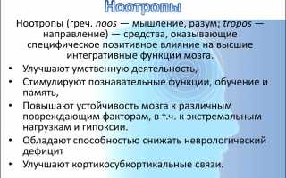 Ноотропы: список препаратов, отзывы, цены, инструкция по применению