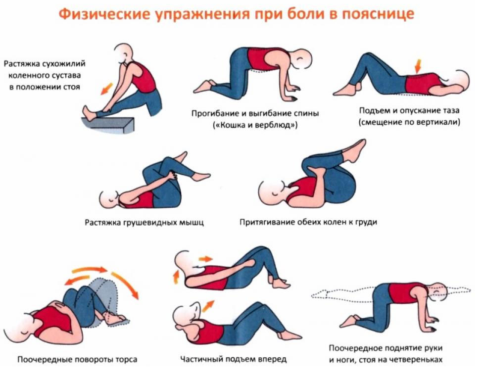 Упражнения для поясницы
